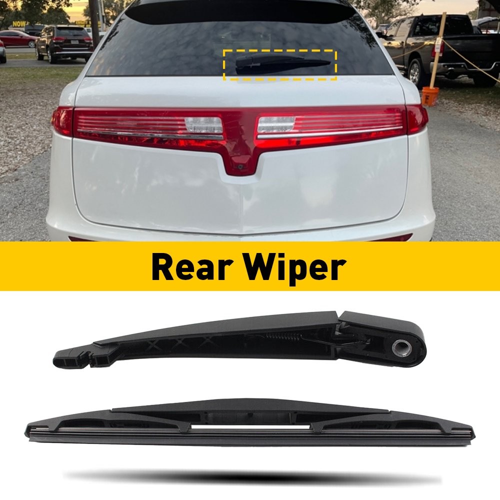 Rear Windshield Wiper and Arm Blade Set Replacement Fits For 2009-2019 Ford Flex