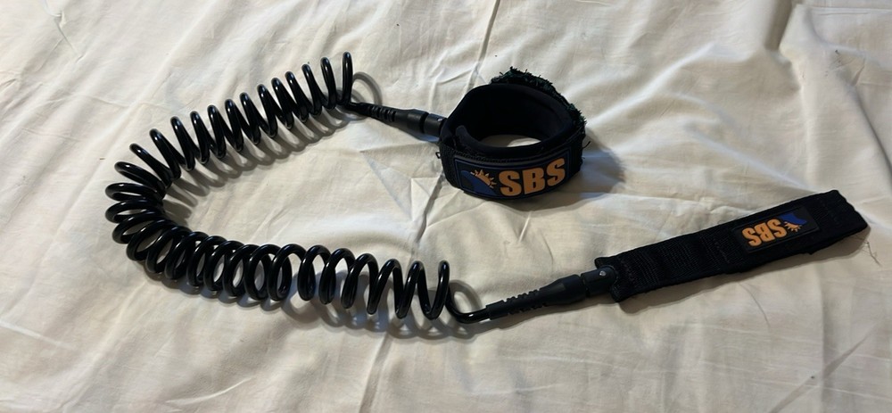 SBS Raystreak Paddleboard Coil SUP Leash & Deck Rigging Surfing Accessory Set