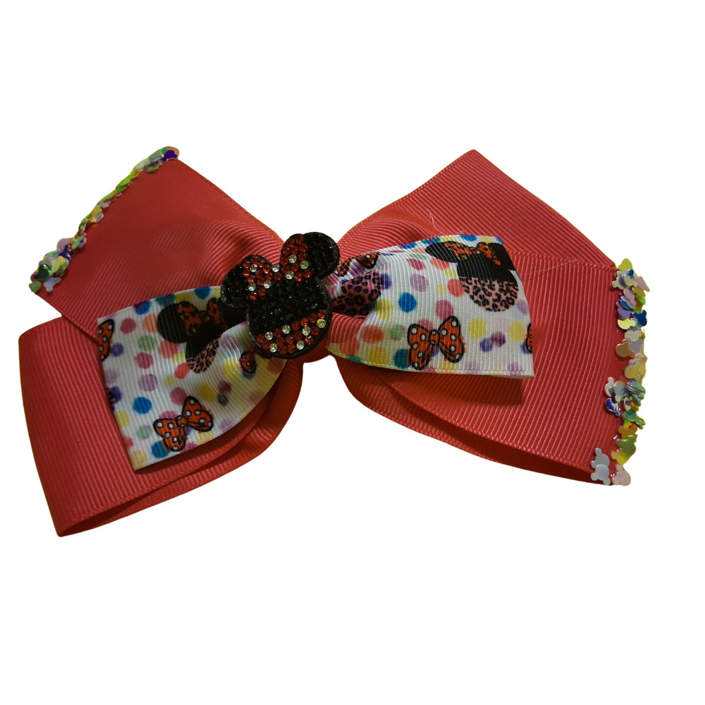 Hair Bows with Minnie Mouse Design