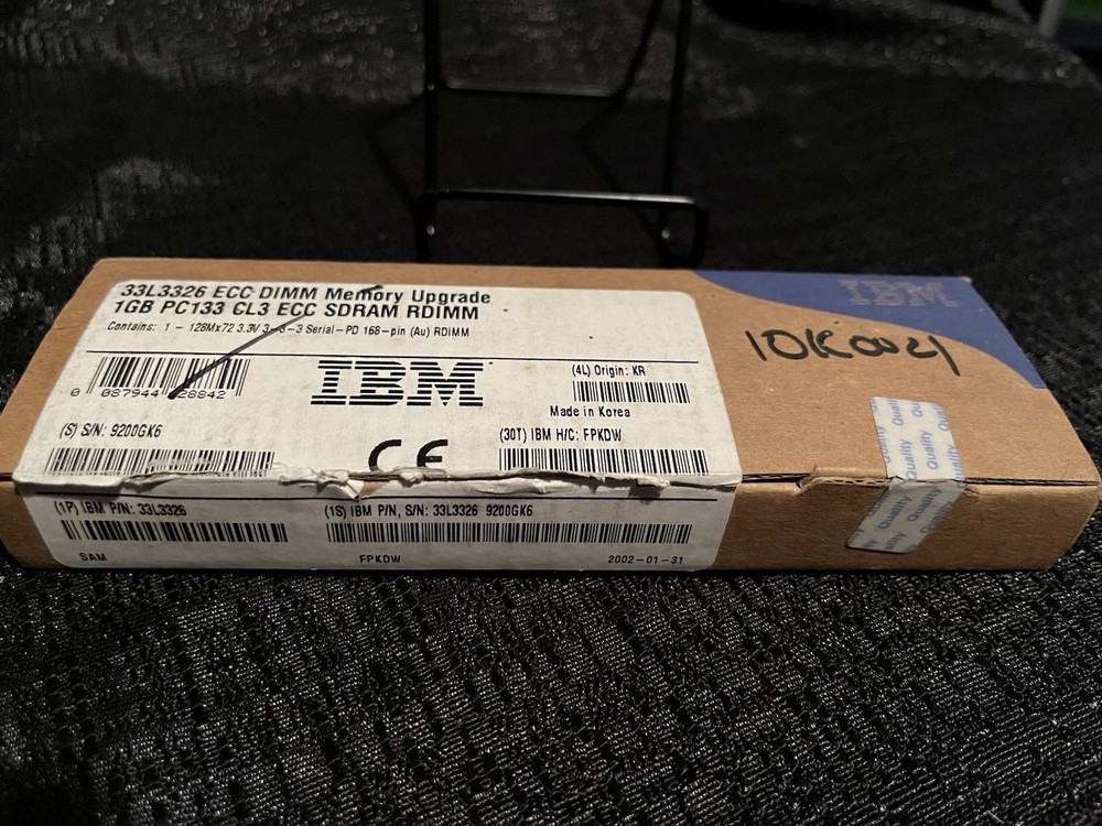 IBM 33L3326 ECC DIMM Memory UpGrade 1 GB Cl3 ECC SDRAMM RDIMM