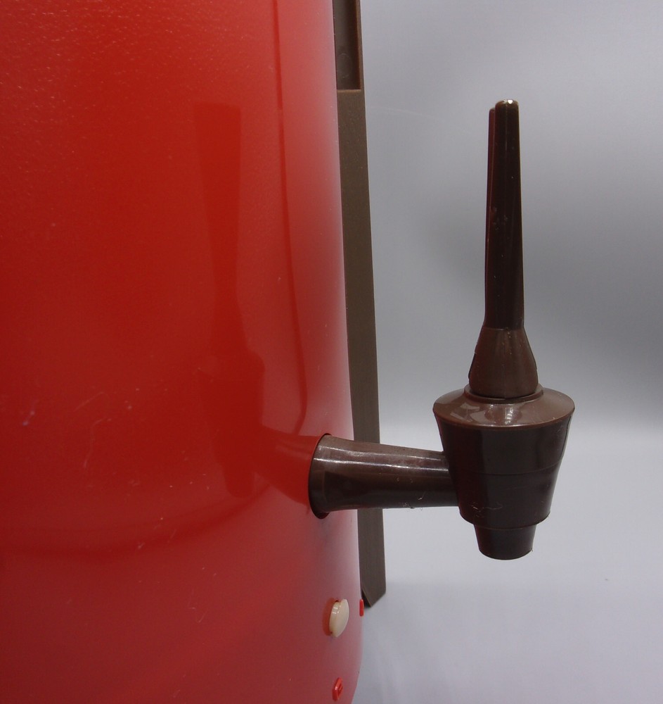 Vintage 1974 Orange REGAL Poly Perk Automatic PERCOLATOR #7530 Atomic Works!
