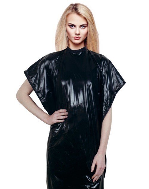 Cricket Basics Shampoo Cape - Aqua Waterproof Cape Metallic Black #5512077