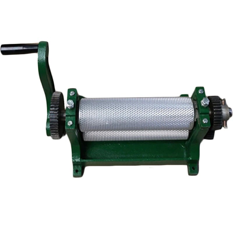 86*310mm Manual Honeycomb Embossing Machine Hive Base Plate Roller Press Machine