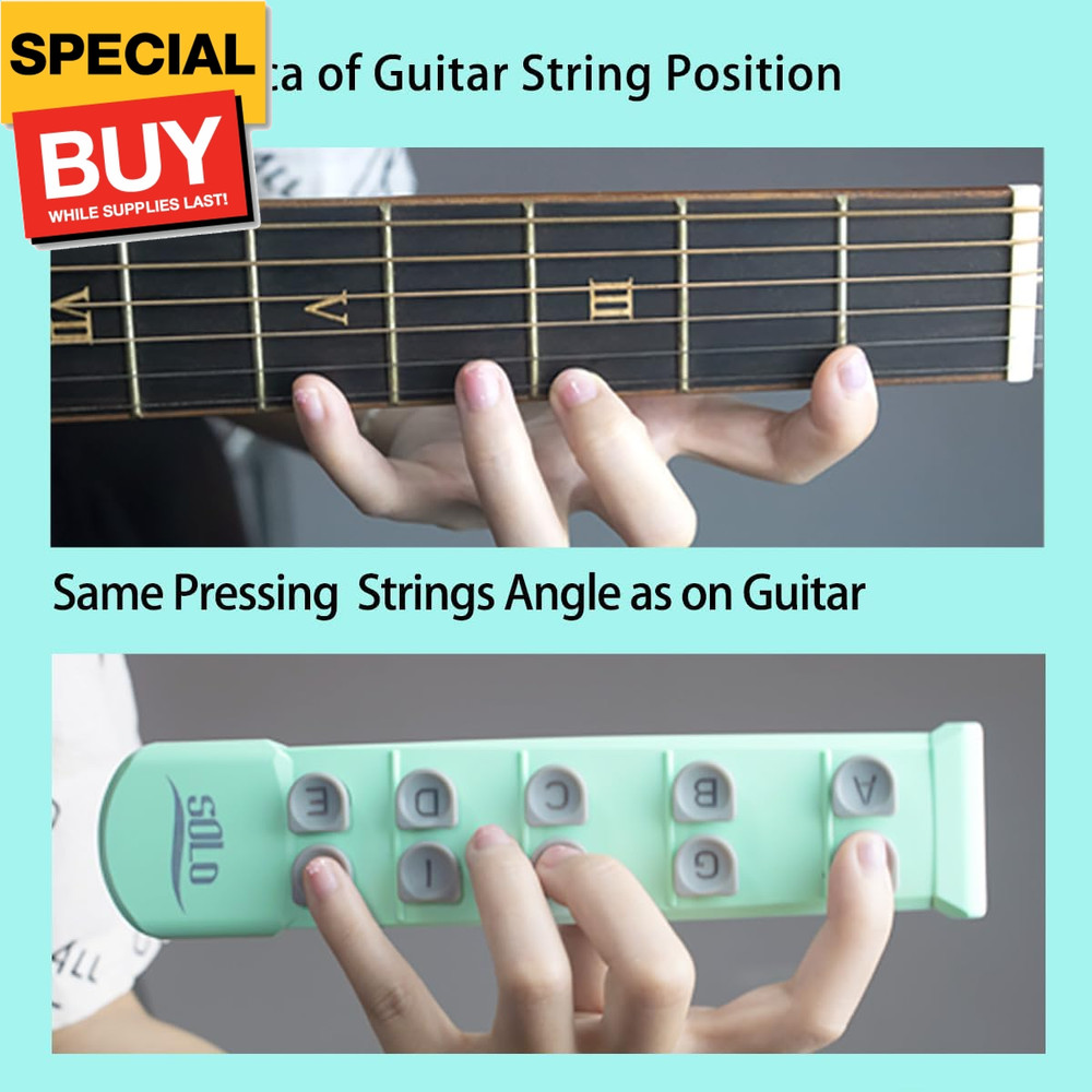 Guitar Finger Trainer Hand Shape Exerciser Teaching Aid Practice Tool Guitar Sca