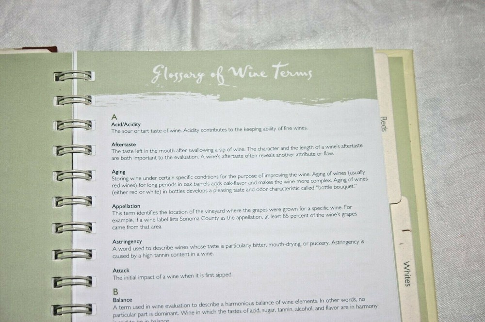 NEW Contemporary Wine Journal, Ring-bound, by Avalanche