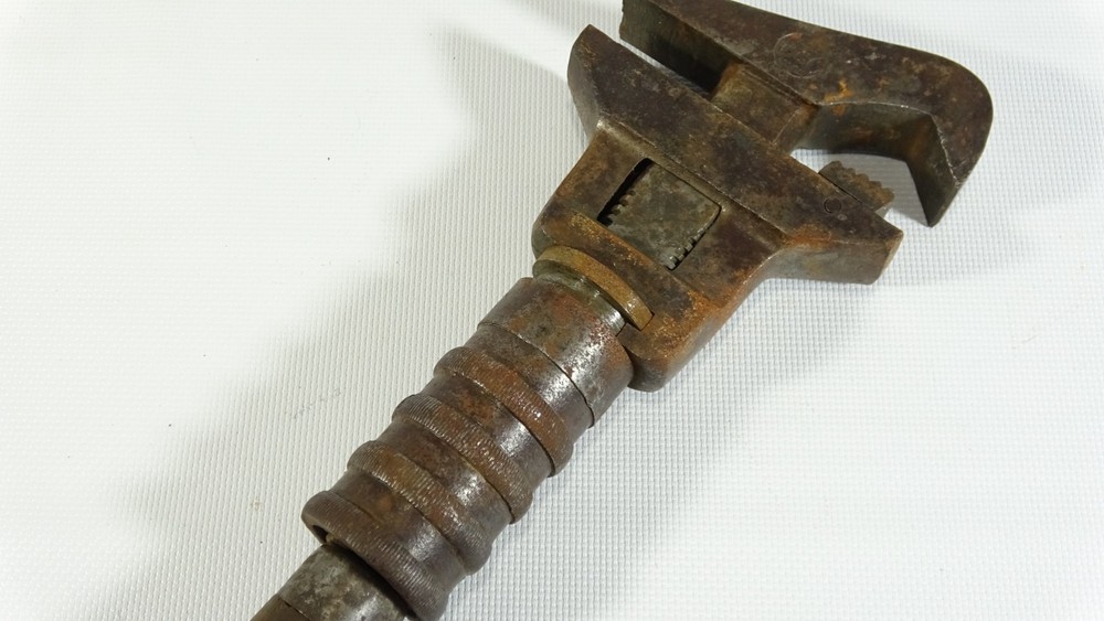 Vintage Bemis & Call Co. B&C Springfield 12" Railroad Monkey Pipe Wrench