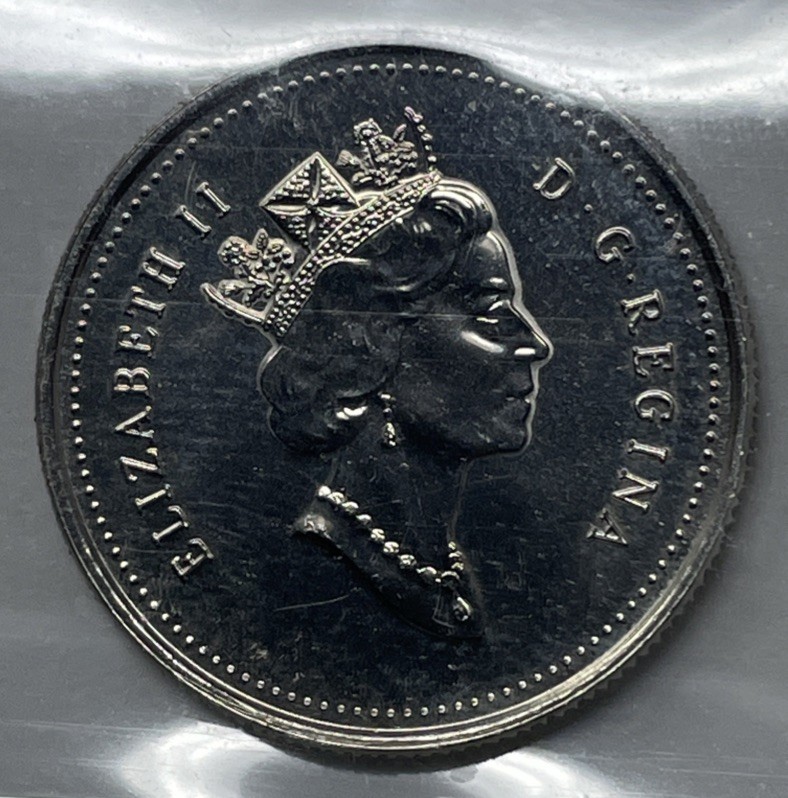 1999 November Mule Canada 25 Cent. ICCS Certified MS-64. C-2527