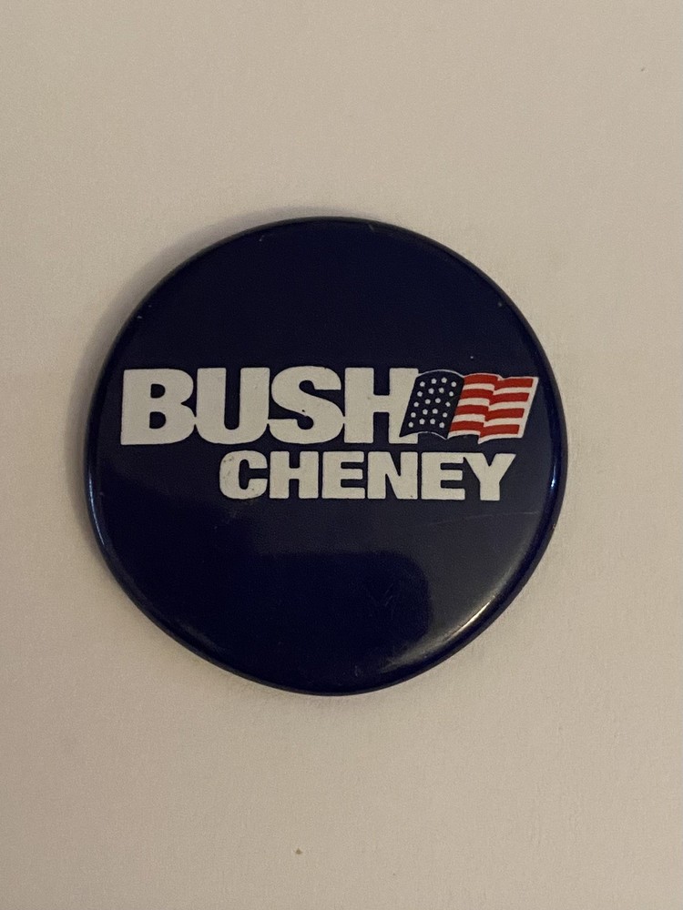 Bush Cheney Pin Back Button P137