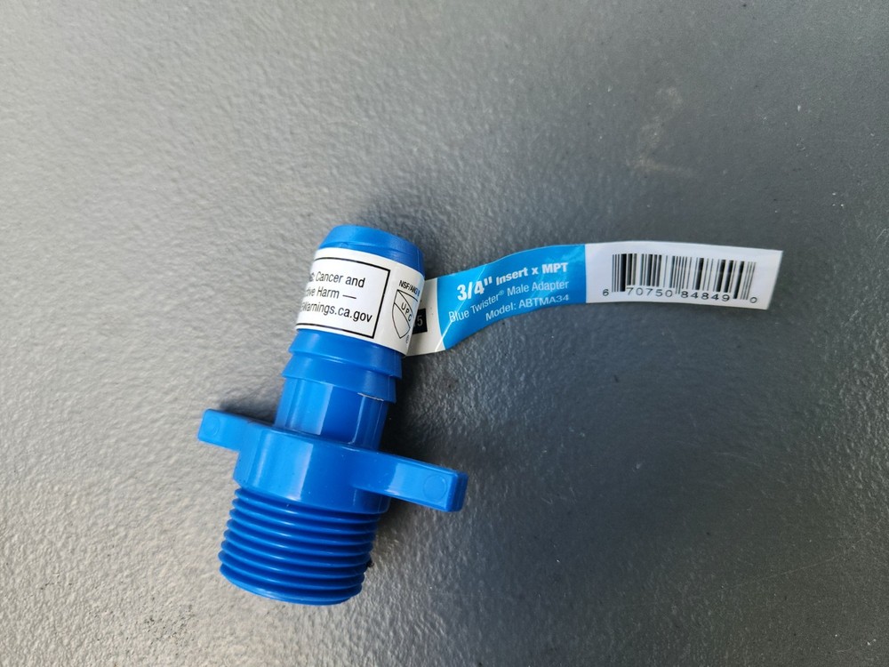 (75 Pack) 3/4-in Polypropylene Male Adapter, ABTMA34