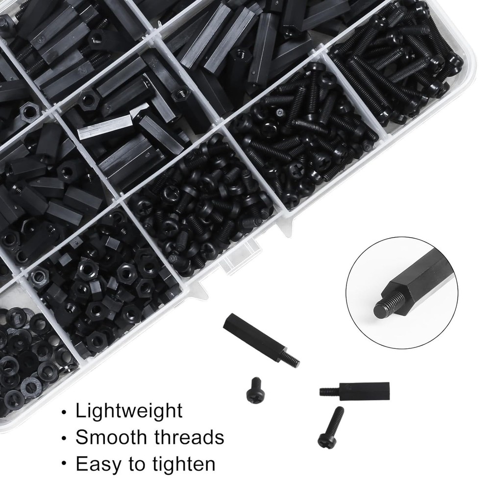 M3 Nylon Hex Spacer Kit - 600PCS for Electronic Assembly Adeptness