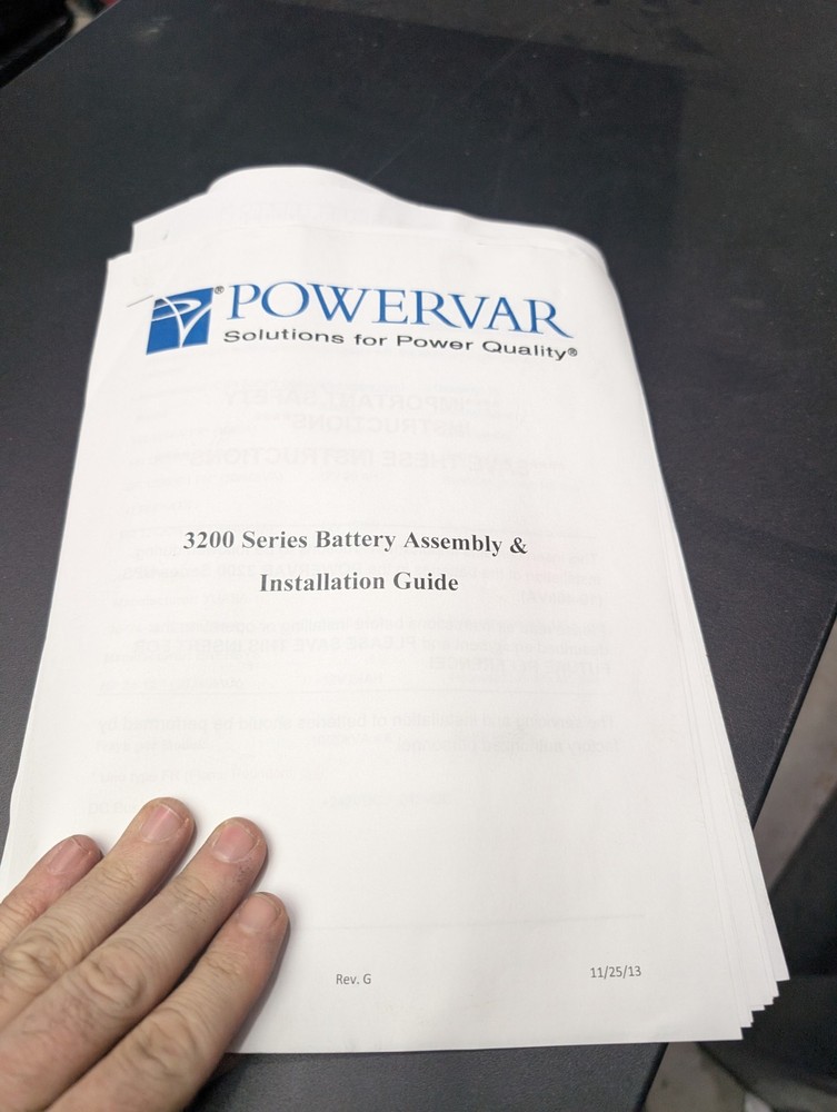 Powervar 3200 Series Three-Phase 20kVA UPS