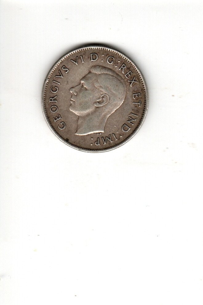 1917 Canada Silver 50 Cent Piece (11.66 Grams .925 Silver)