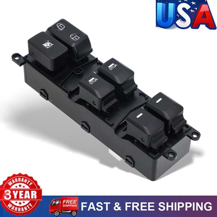 Master Control Window Switch For Kia Forte 2013-18 Front Driver Side 93571A7200