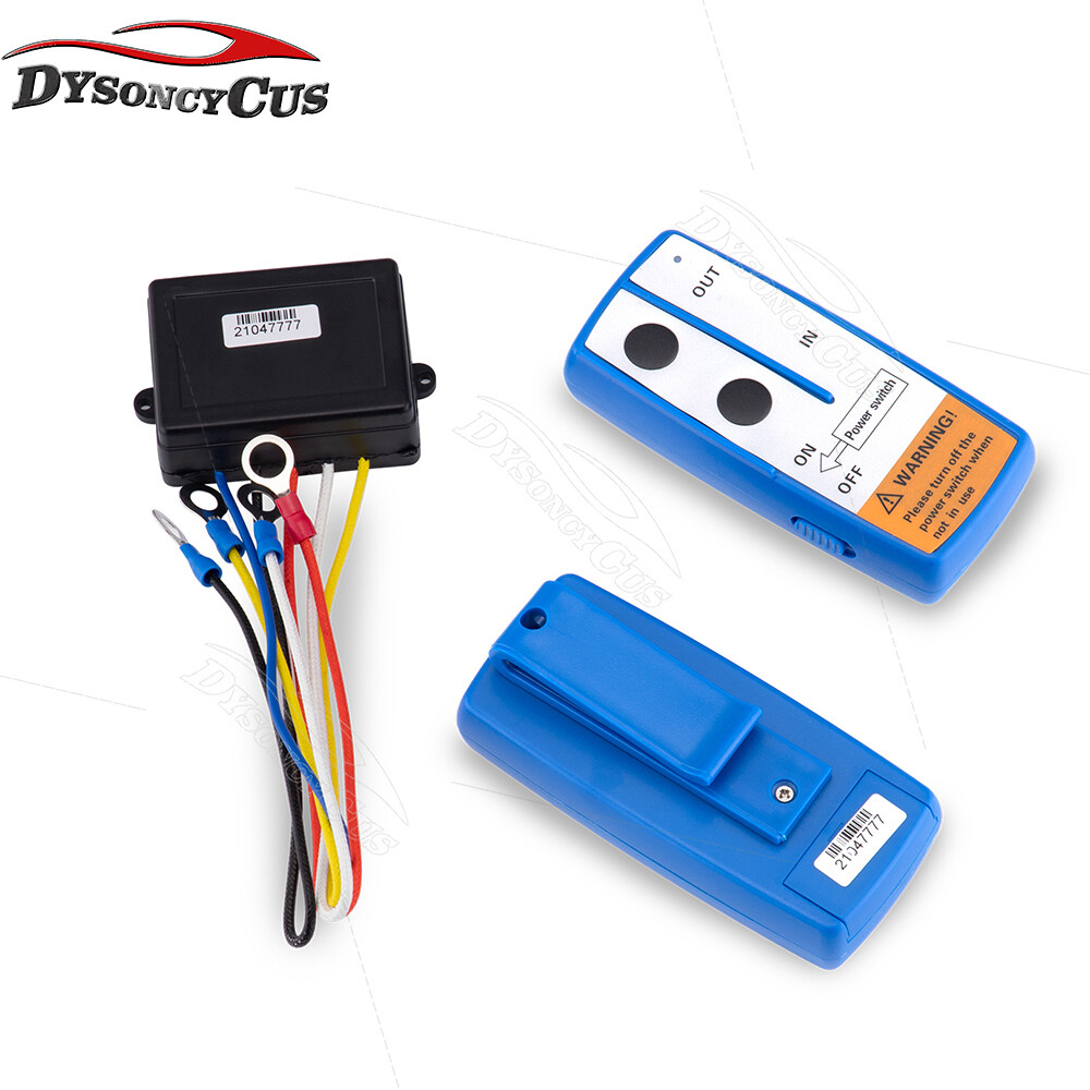 Wireless Winch Remote Control Kit 12V Receiver 100ft Twin Switch Handset UTV ATV
