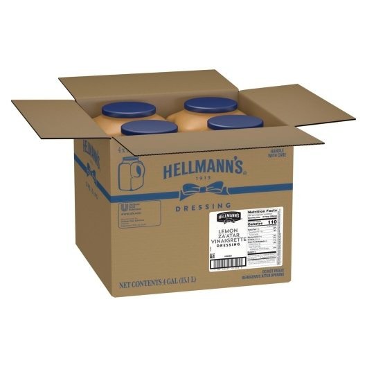 Hellmann s Classics Lemon Zaatar Vinaigrette Dressing Bulk, 1 Gallon, 4 Per Case