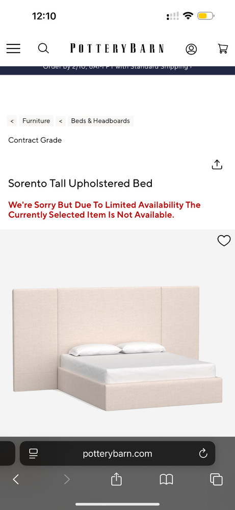 Sorento Tall Upholsteres Headboard