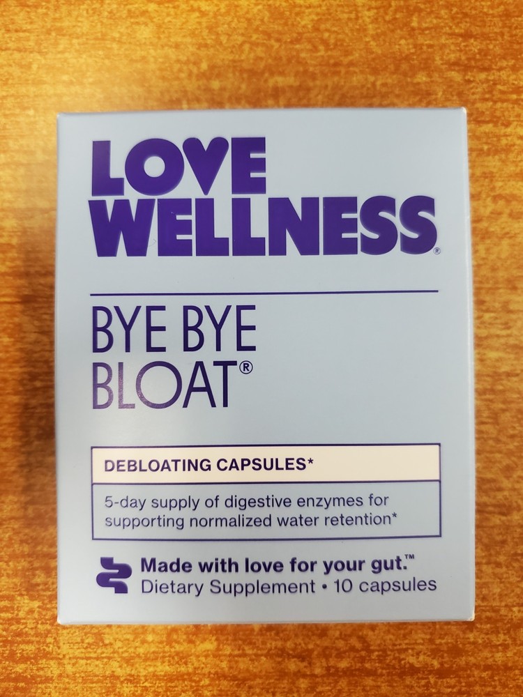 Love Wellness Bye Bye Bloat Debloating Capsules 10 Capsules Exp. 5/26 E17C