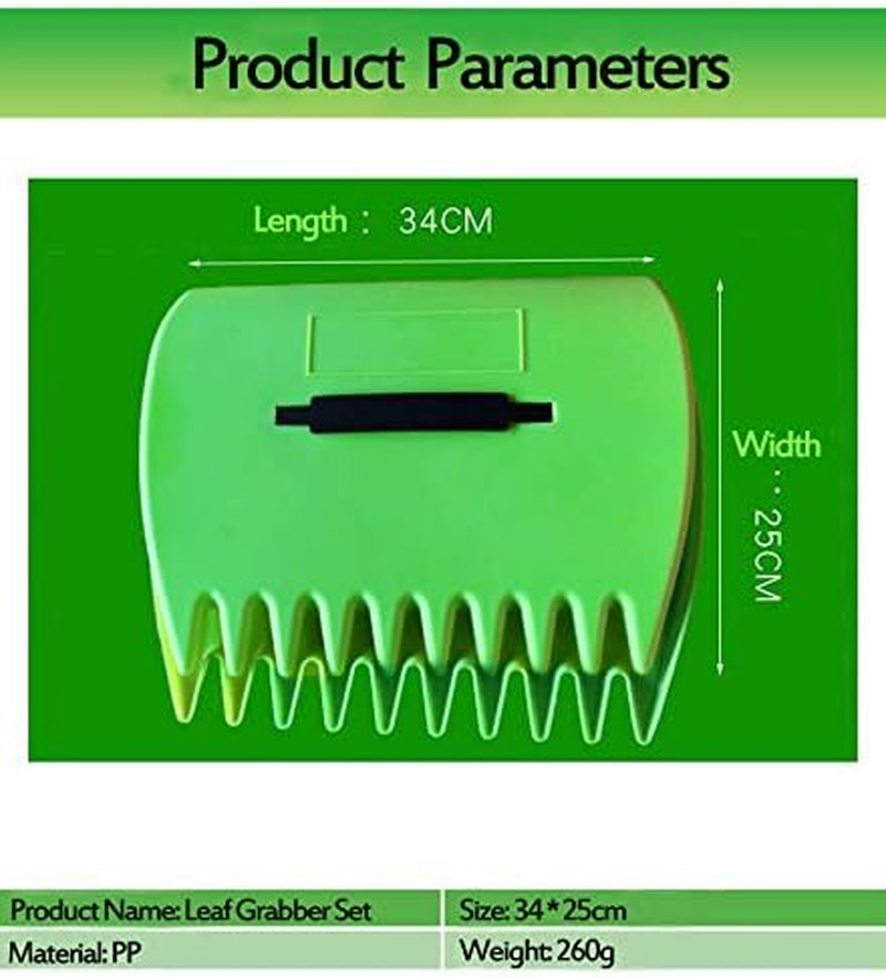 Leaf Grabber Set Paw Handheld Hazelnut Leaf Scoop Fast Lawn Remove Fallen Collec