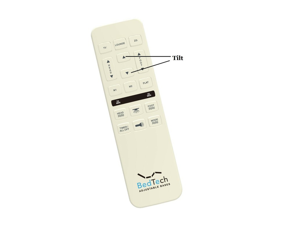 Bed Tech BT4000 Remote for Adjustable Bed (New Black Mlily Version)