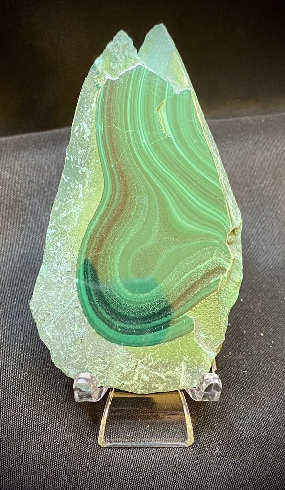 Malachite Slab With Stand 50 grams