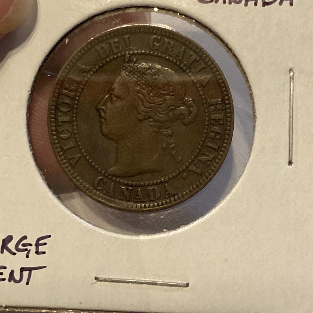 1893 canada large cent queen victoria