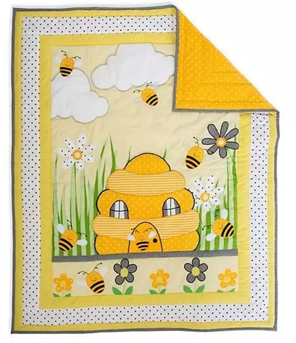 Mackenzie Childs Baby Bee Bedding Set NWT  HTF!!