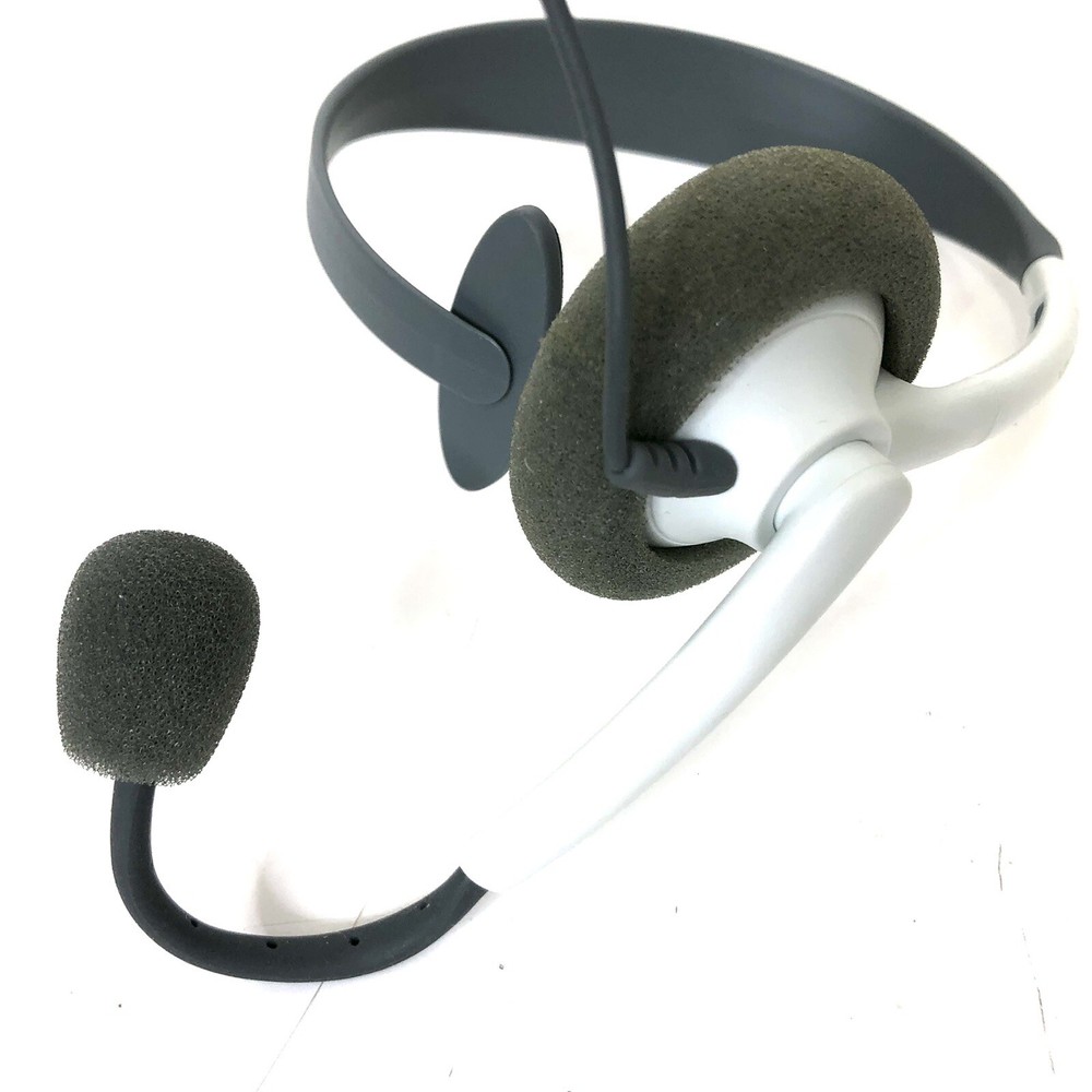 X Box 360 Headset Live Headphone w/Microphone Microsoft White