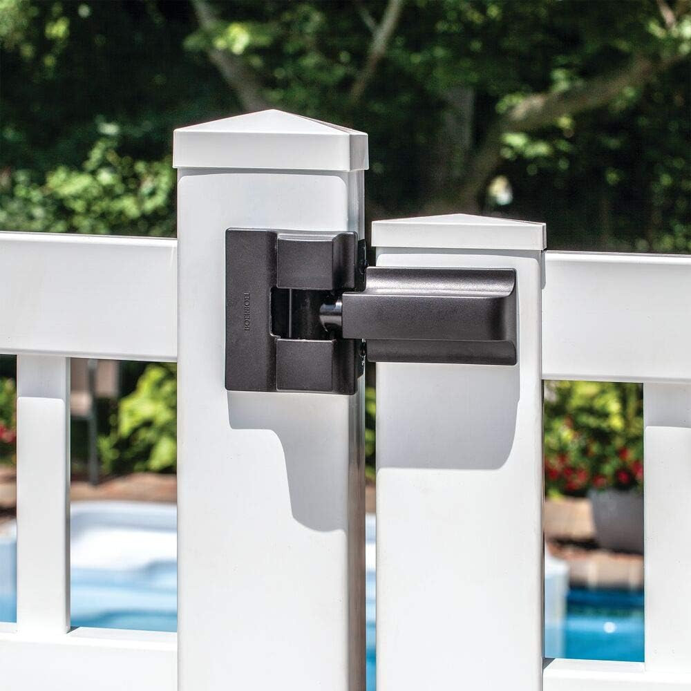 73014253 Heavy-Duty Modern Wrap Hinge Pair, Black