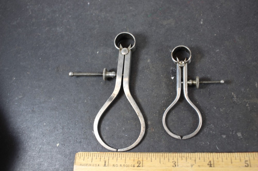 Two Small Starrett Outside Calipers