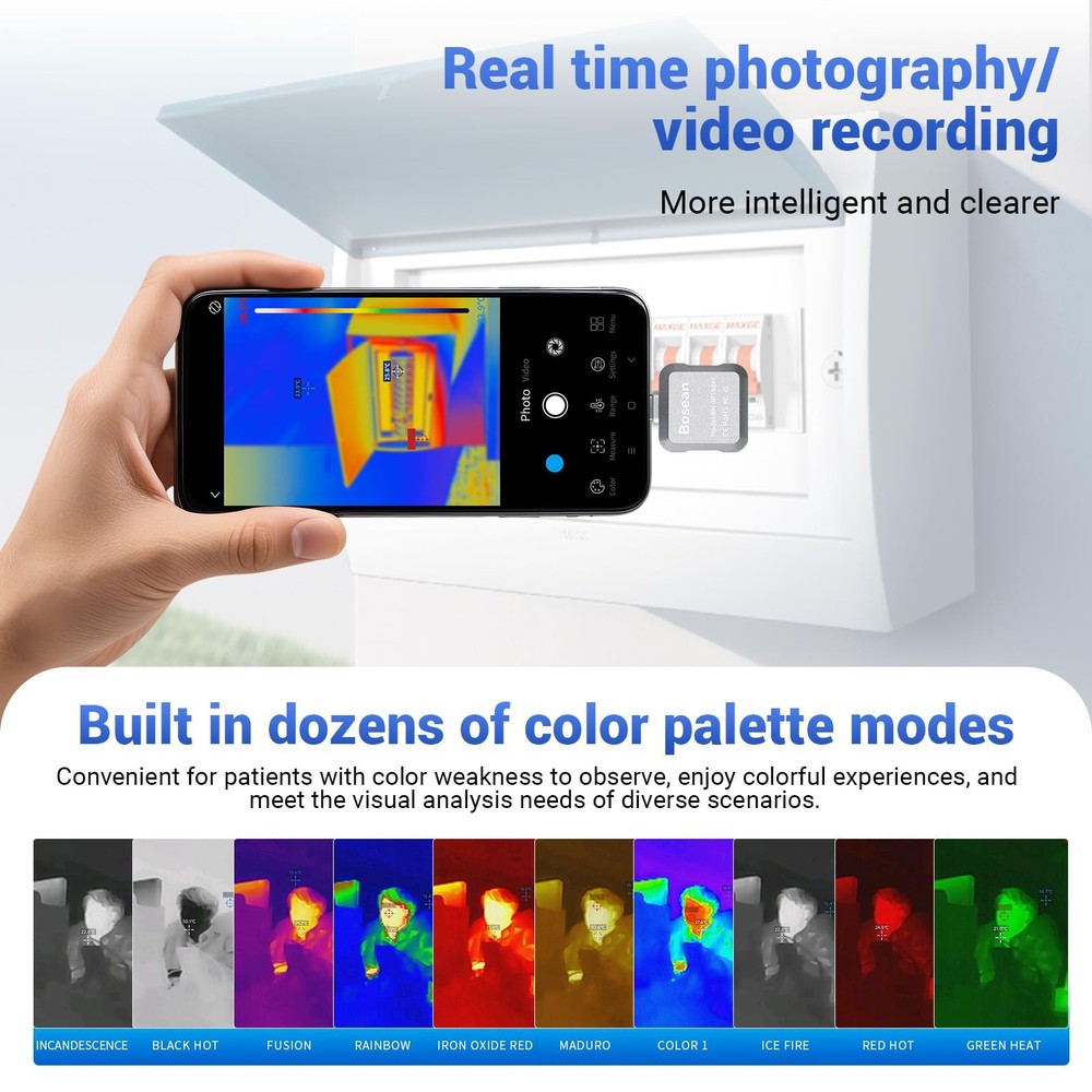 Thermal Imaging Camera for Android Smartphones, 160 x 120 IR High Resolution,...