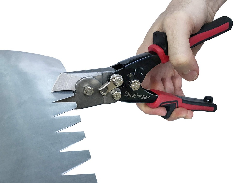 Duct Notcher Tool, 9 Inch Black/Red
