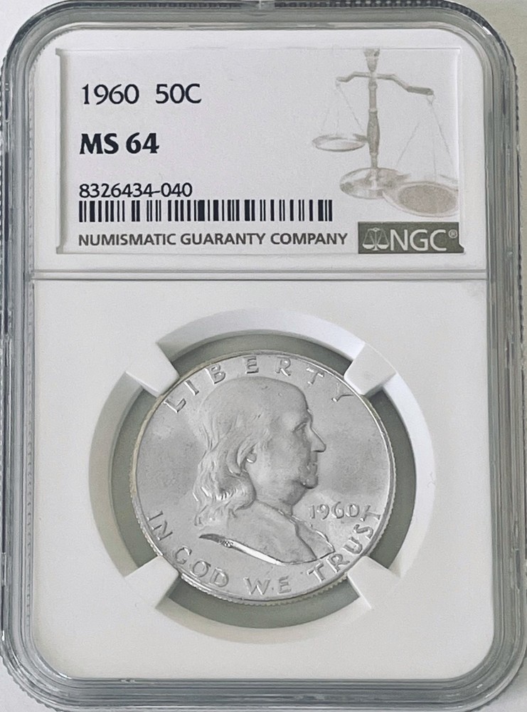 1960 FRANKLIN HALF DOLLAR - NGC MS-64