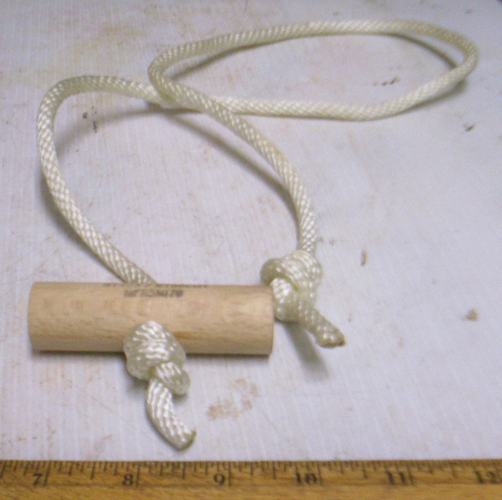 Nylon Cord - Engine Starter Pull Rope with Wood Handle