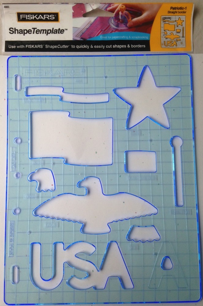 Fiskars Shape Template -Patriotic - 4883- NEW