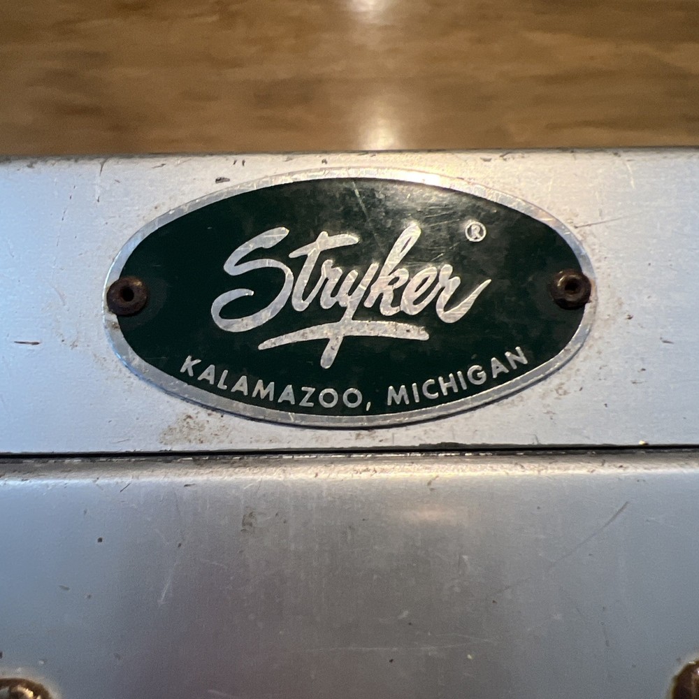 Vintage Stryker Aluminum Drill Instrument Storage Empty Case