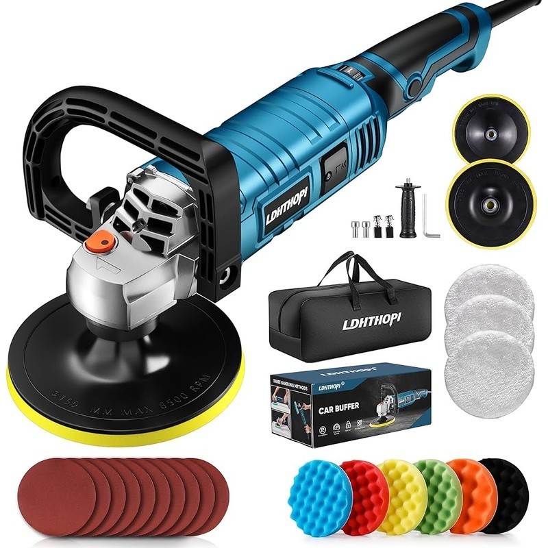 High Performance Buffer Polisher 7 Speeds Multi-Surface Car Detailing Tool New
