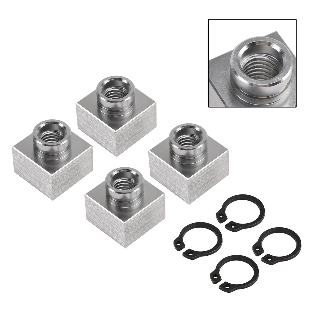 4X Set Snowmobile Trailer Insert Nut & Snap Ring 04414 03400 Fits Triton Xt & Lt