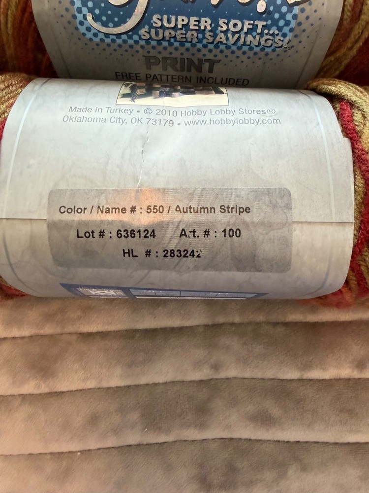 3 skeins yarn