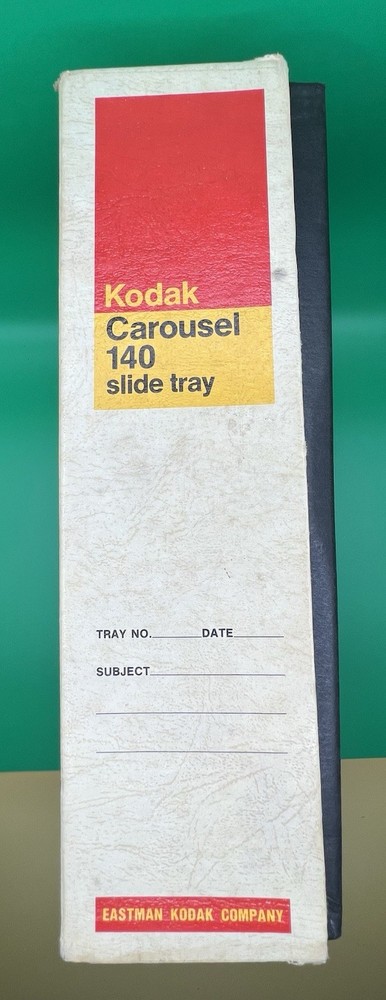 Kodak Carousel 140 Black Slide Tray, Ring, Index, Original Box