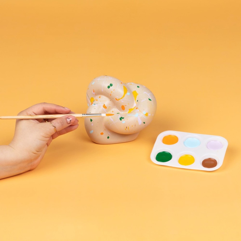 (3 pack) Hello Hobby Paintable Base Knot, White Ceramic 5",NEW