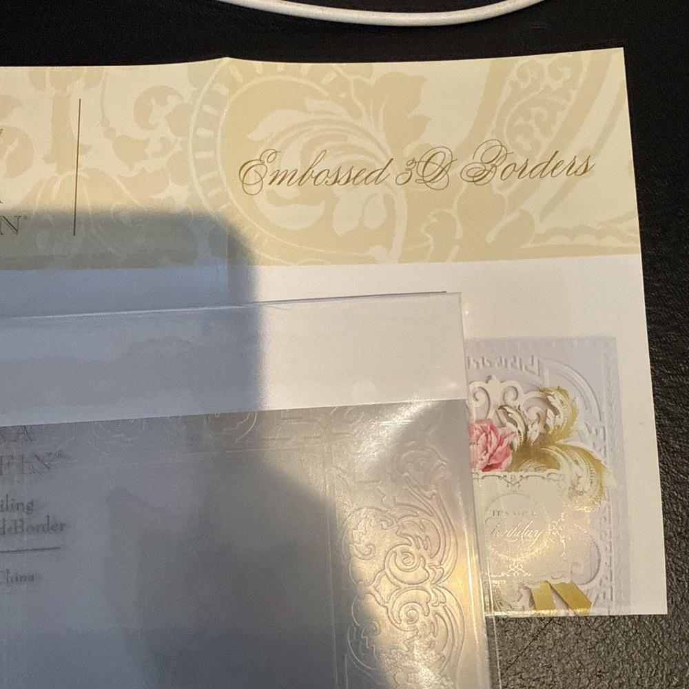 Anna Griffin 3D Border Embossing Folders