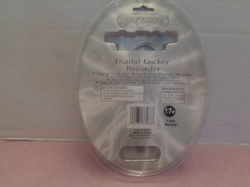 CYBER DIGITAL LOCKER RECORDER LOCK THAT CAN RECORD MESSAGES SECURE LOCK