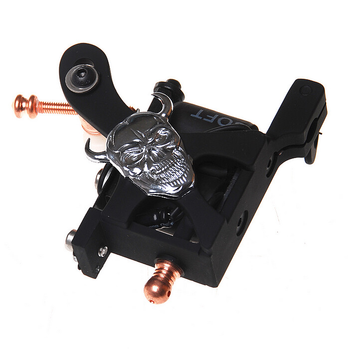 Coil Tattoo Machine Cast Iron Frame for Beginner 10 Wrap Liner 404-G