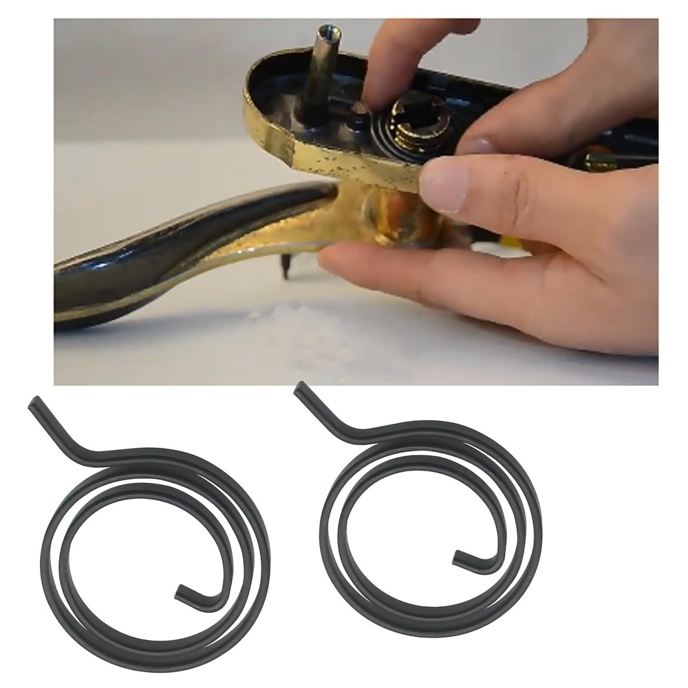 5 Pcs Black Lock Handle Return Spring Door Lockhandle Spring Suitable for Repai