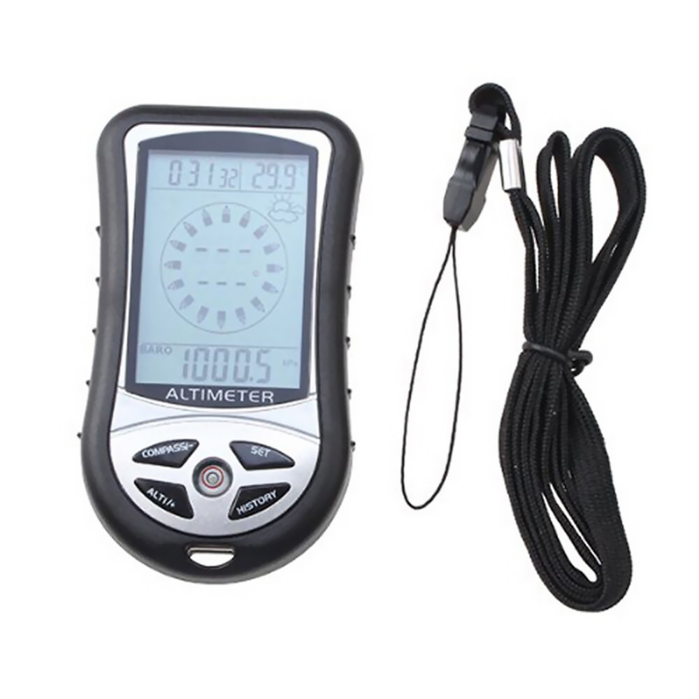 Portable Multifunction Altimeter Digital Compass Clock Barometer Thermometer