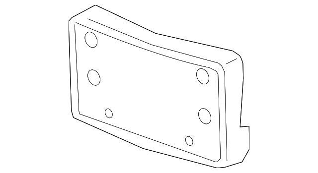 Genuine GM Front License Plate Bracket 22757025