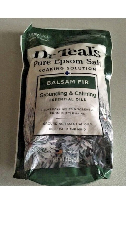 NEW Dr. Teal’s 2 Pound BALSAM FIR Epsom Salt Soaking Solution