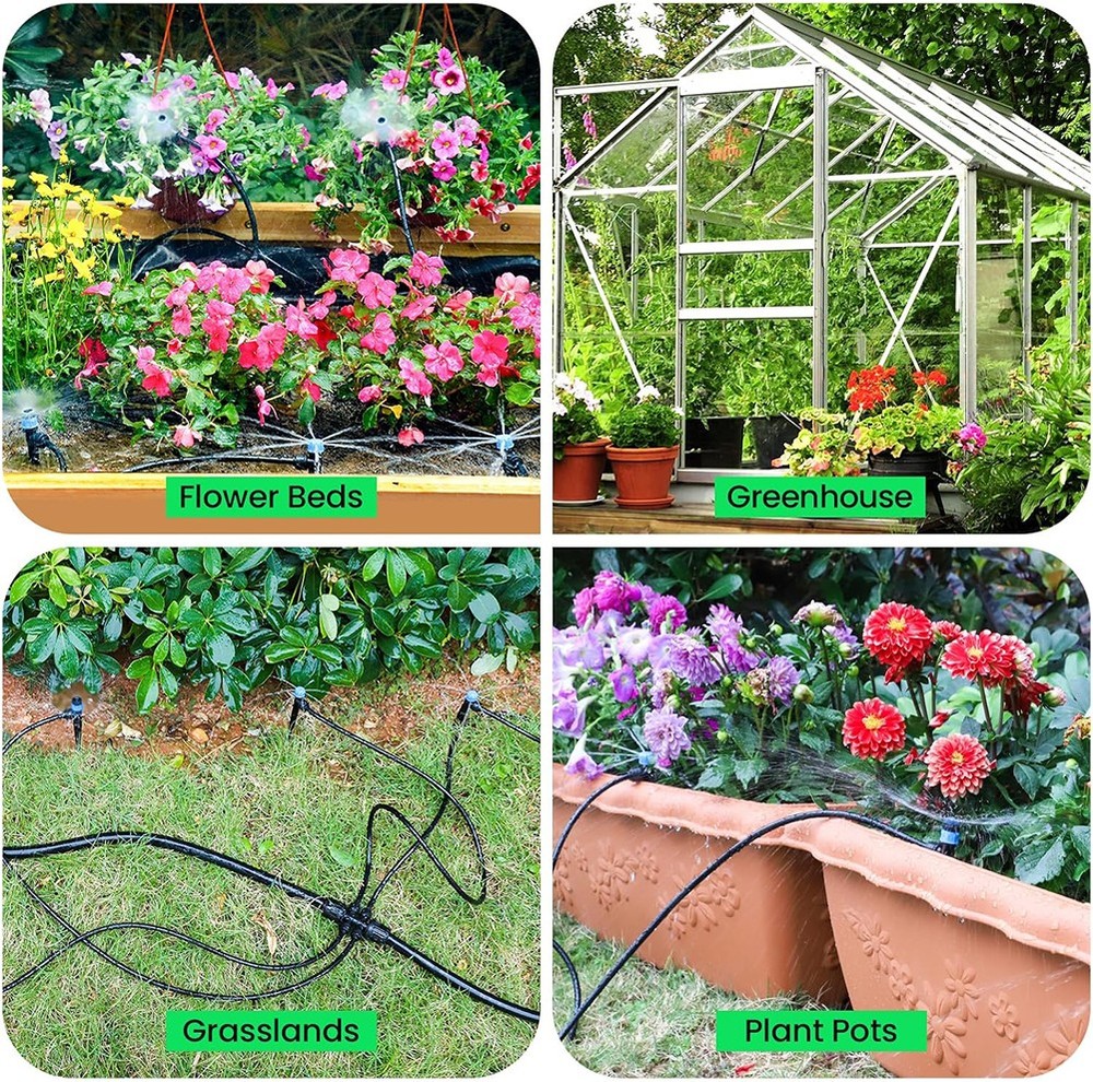230FT Drip Irrigation System Kit, Automatic Garden Watering System for Plants