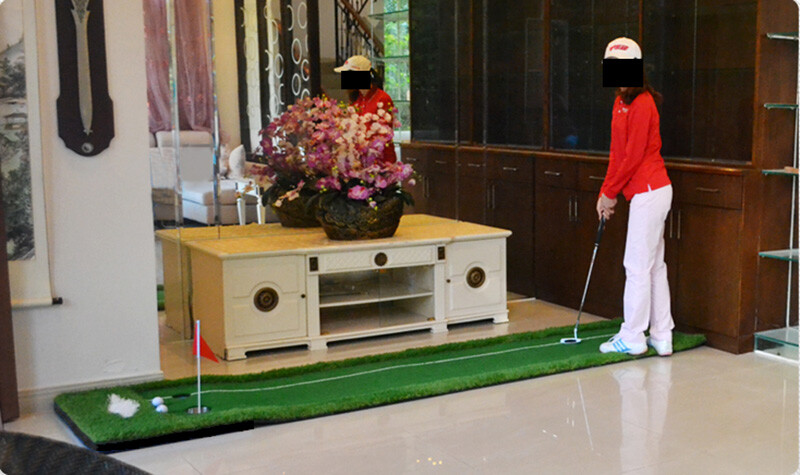 TECHTONGDA 2.5*9.8 ft Indoor Golf Exercise Pad Putting Mat High Quality