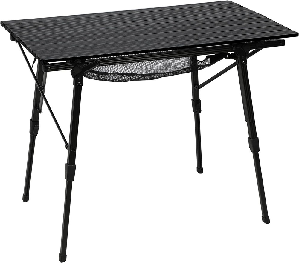 Camping Table Foldable Portable with Adjustable Legs, Aluminum Folding Table
